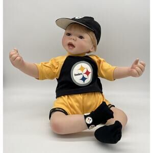 Reborn By Sheila Michael STEELERS FAN Baby Doll. No Box, No Accessories
